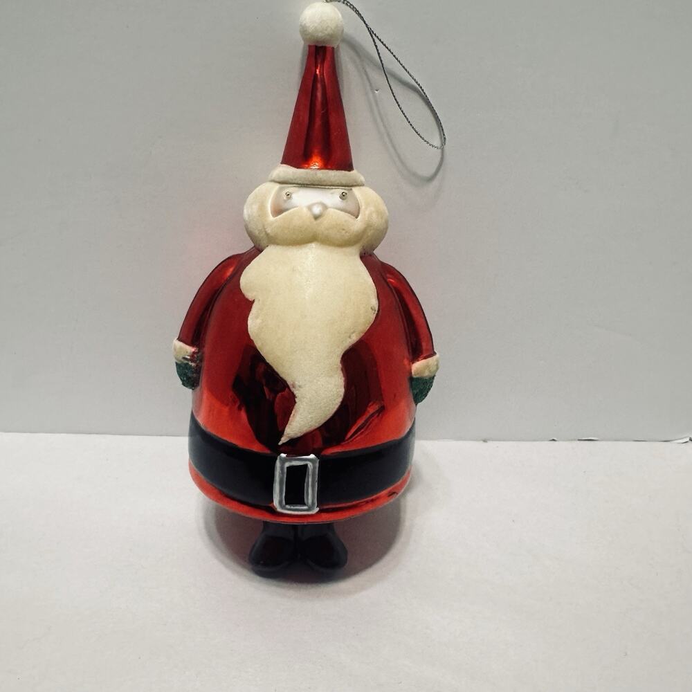 BATH & BODY WORKS 2005 LIMITED EDITION HANDBLOWN CHRISTMAS SANTA ORNAMENT